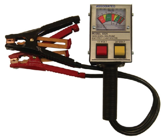 Associated 12/24V Hand-Held Analog Alternator/Battery Tester (125 Amps) - ASO-6024