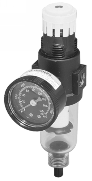 Balcrank 3260-033 Mini Filter/Regulator - 1/4" NPT With Automatic Drain & Pressure Gauge