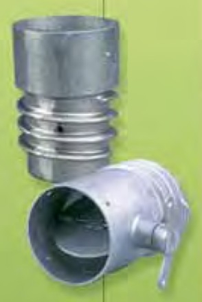 CRUSHPROOF  5" Overhead Duct Connector with damper - CP-OC50D