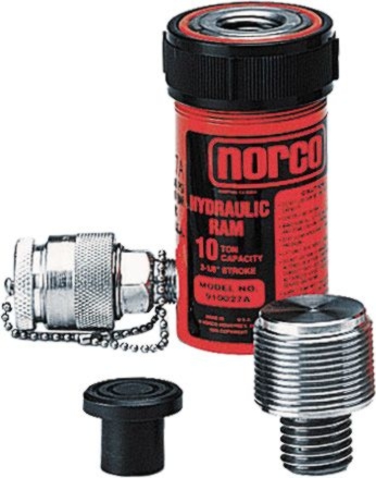 Norco 10-Ton Short Single-Acting Ram with adapters - NOR-910027A