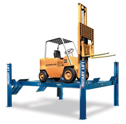 Rotary Four-Post Forklift Lift (25,000lbs.-Capacity Heavy Duty) - R-RFL25
