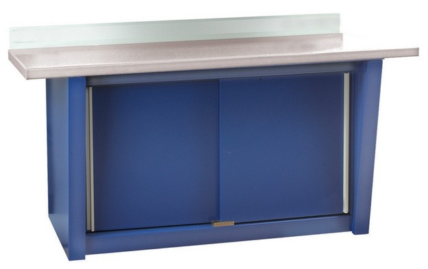 Shure Custom Series Wall-Mounted Workbench with stainless steel top - SH-811021