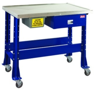Shure Standard Tear Down / Fluid Containment Bench with stainless steel top - SH-811100