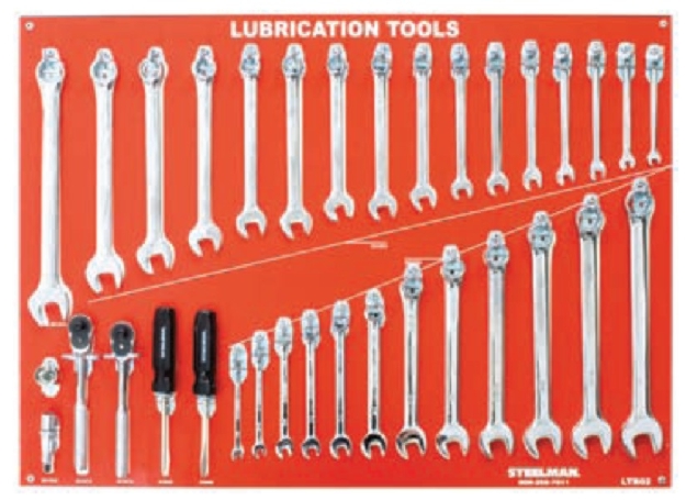 Steelman 34-Piece Lubrication Wrench Tool Board Kit - STL-LTB02-WT