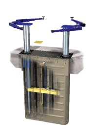 Rotary Two-Post Auto Lift (10,000lbs.-Capacity Inground Electric Hydraulic) - R-SL210-RA