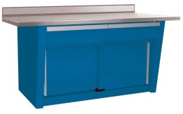 Shure Custom Series Wall-Mounted Workbench with stainless steel top - SH-811027