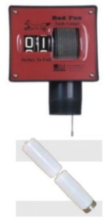 BJ Enterprises Red Fox Tank Gauge with Vertical Float - BJ-8566