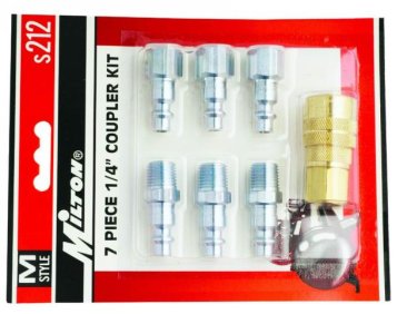 Milton 7 Piece 1/4" NPT "M" Style Coupler Kit - MIL-S-212