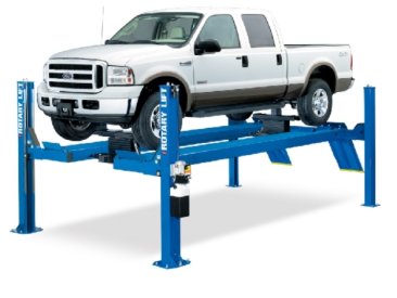 Rotary Four-Post Auto Lift (14,000lbs.-Capacity Open Front) - R-SMO14L