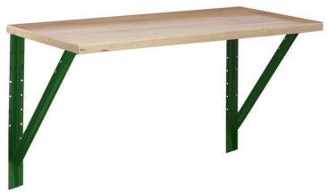 Shure 6' ShureShop Wall-Mounted Workbench with hardwood top - SH-811097